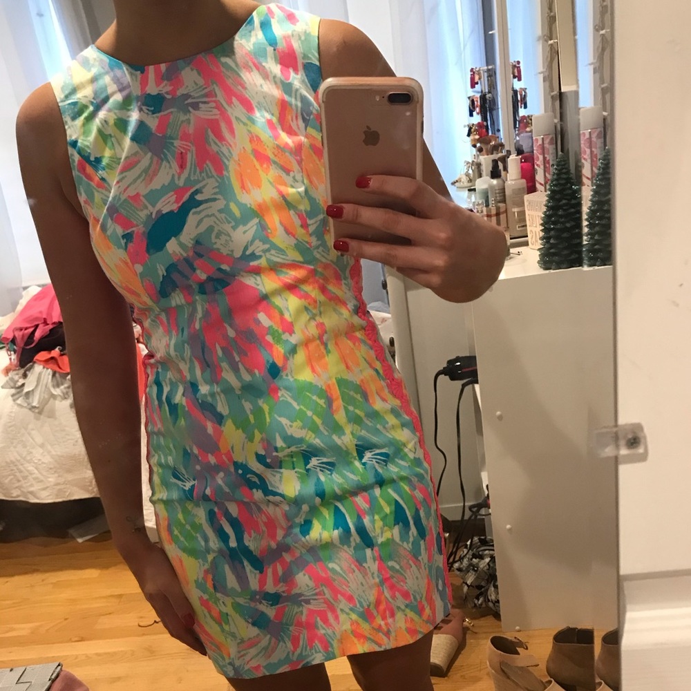 Lilly Pulitzer mila shift sparkling sands dress